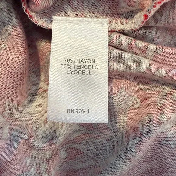 J. Jill Red Paisley Tunic Top - Picture 6 of 7